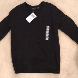Black cotton sweater. Brand new with tags